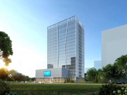 PT视讯心研 大厦，主体结顶！